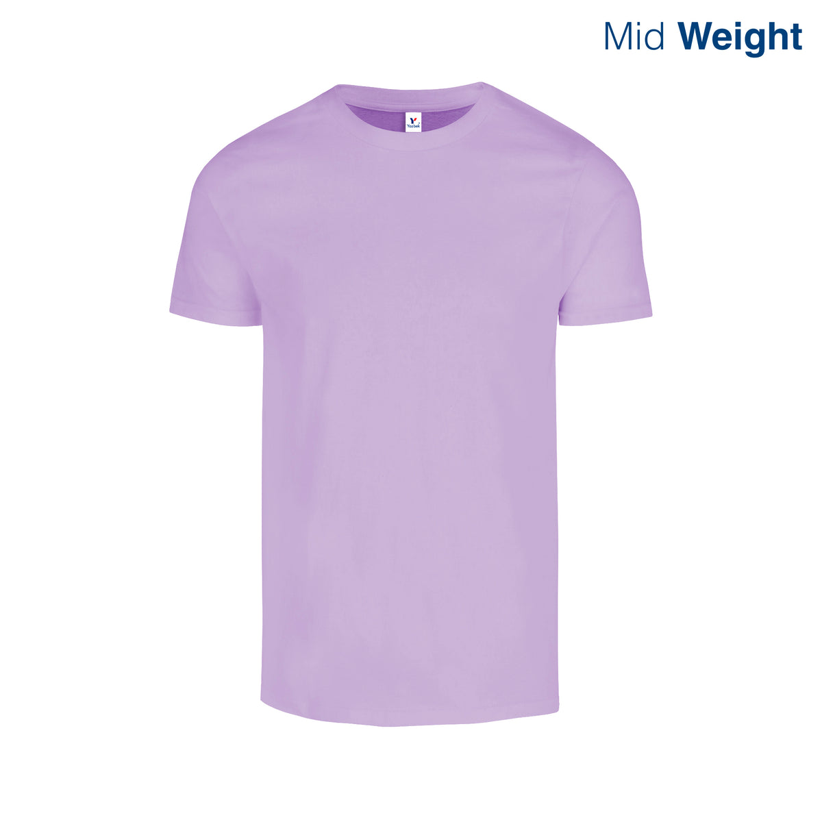 Adult Unisex Crew Neck Short Sleeve T-Shirt (Lavender) – Yazbek USA Mint