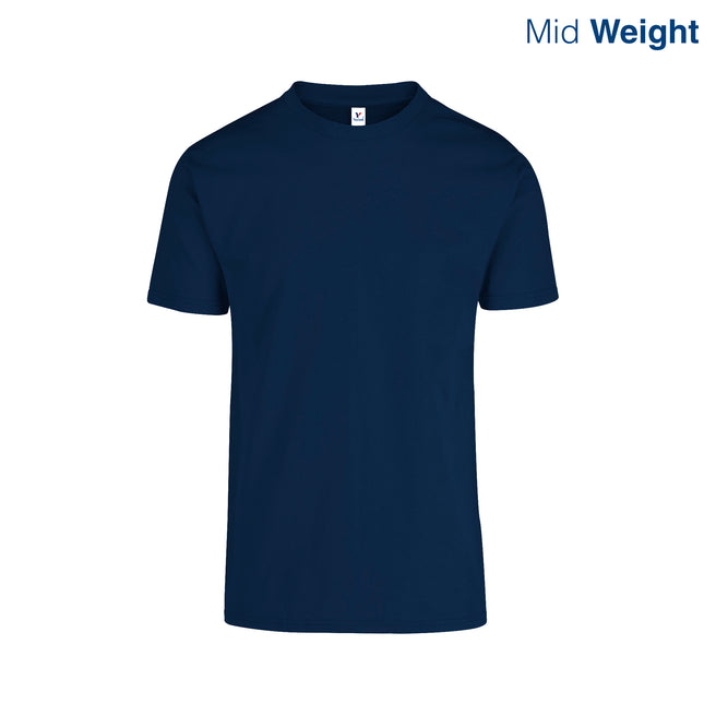 Adult Unisex Crew Neck Short Sleeve T-Shirt (Navy)