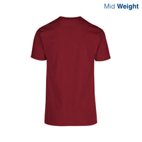 Adult Unisex Crew Neck Short Sleeve T-Shirt (Maroon)