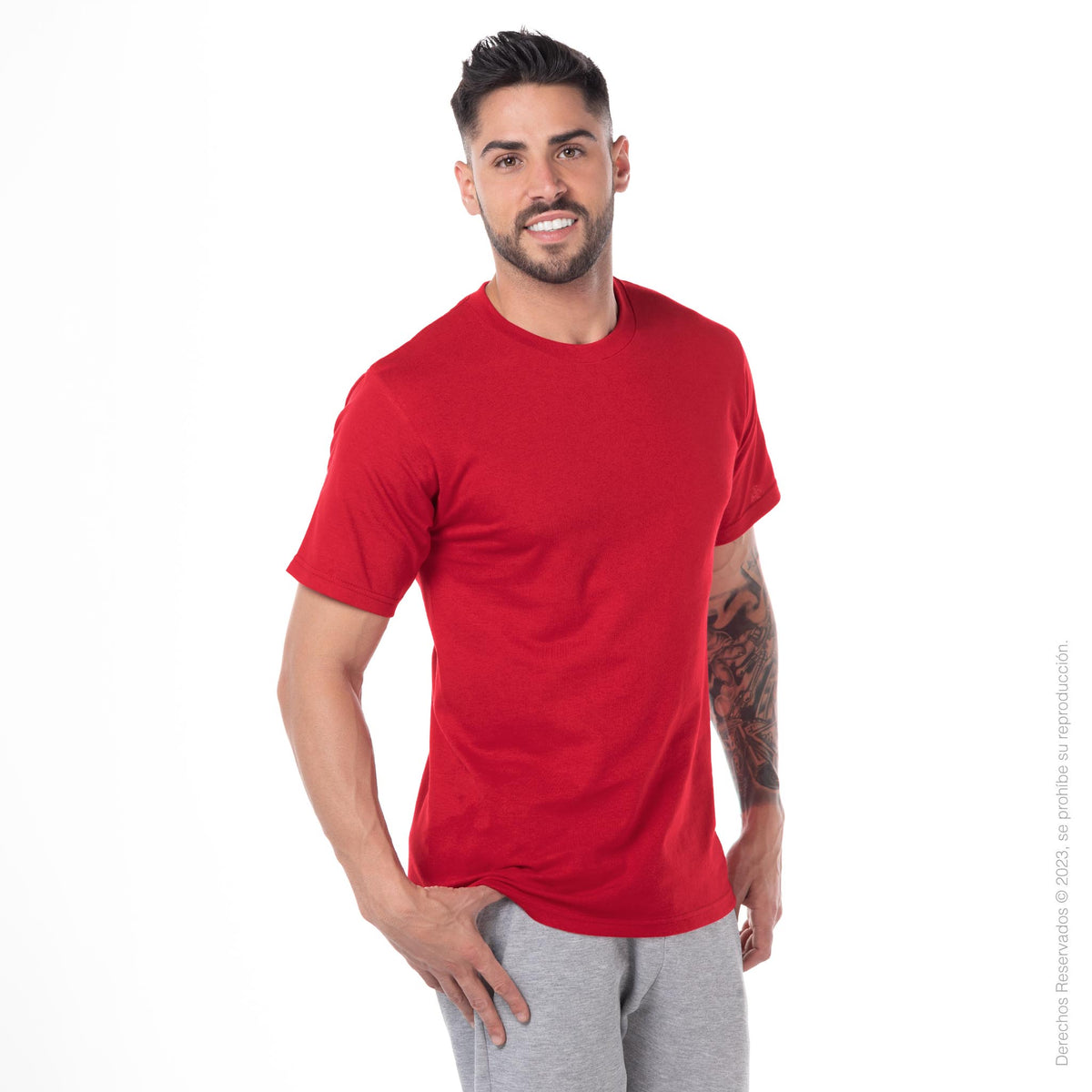 Men's Crew Neck Sleeveless T Shirt (Red) – Yazbek USA Mint