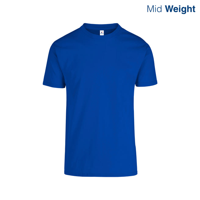 Adult Unisex Crew Neck Short Sleeve T-Shirt (Royal)