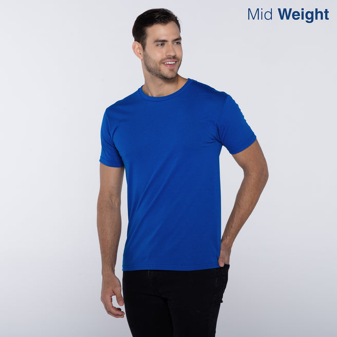 Adult Unisex Crew Neck Short Sleeve T-Shirt (Royal)