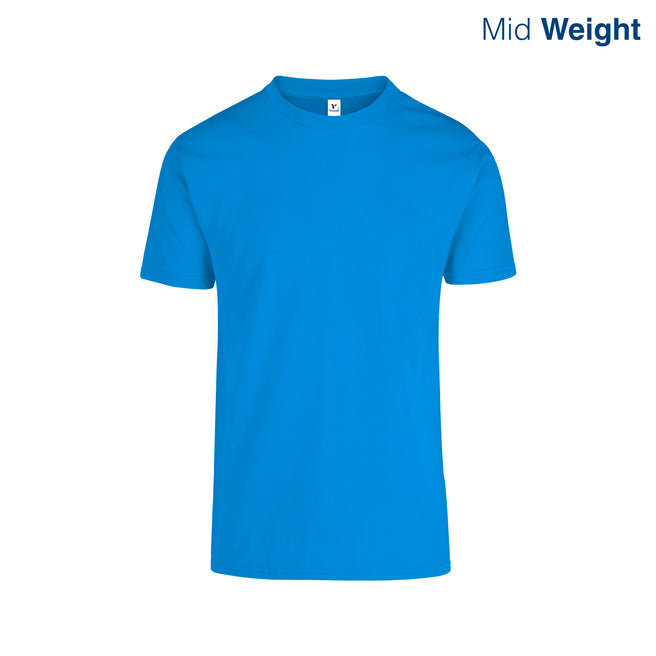 Adult Unisex Crew Neck Short Sleeve T-Shirt (Turquoise)