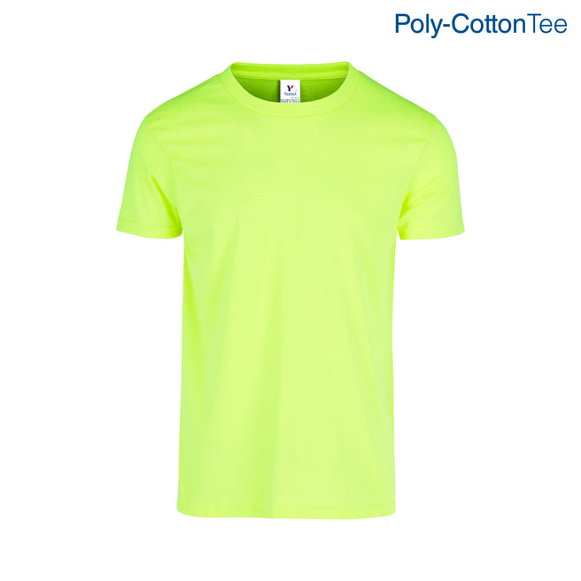 Adult Unisex Crew Neck Short Sleeve T-Shirt (Neon Yellow)