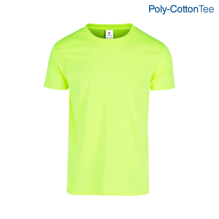 Adult Unisex Crew Neck Short Sleeve T-Shirt (Neon Yellow)