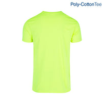 Adult Unisex Crew Neck Short Sleeve T-Shirt (Neon Yellow)