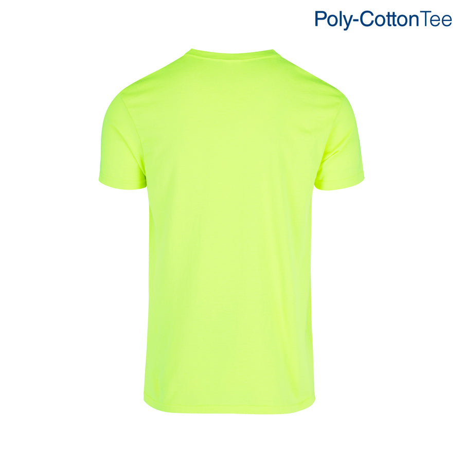 Adult Unisex Crew Neck Short Sleeve T-Shirt (Neon Yellow)