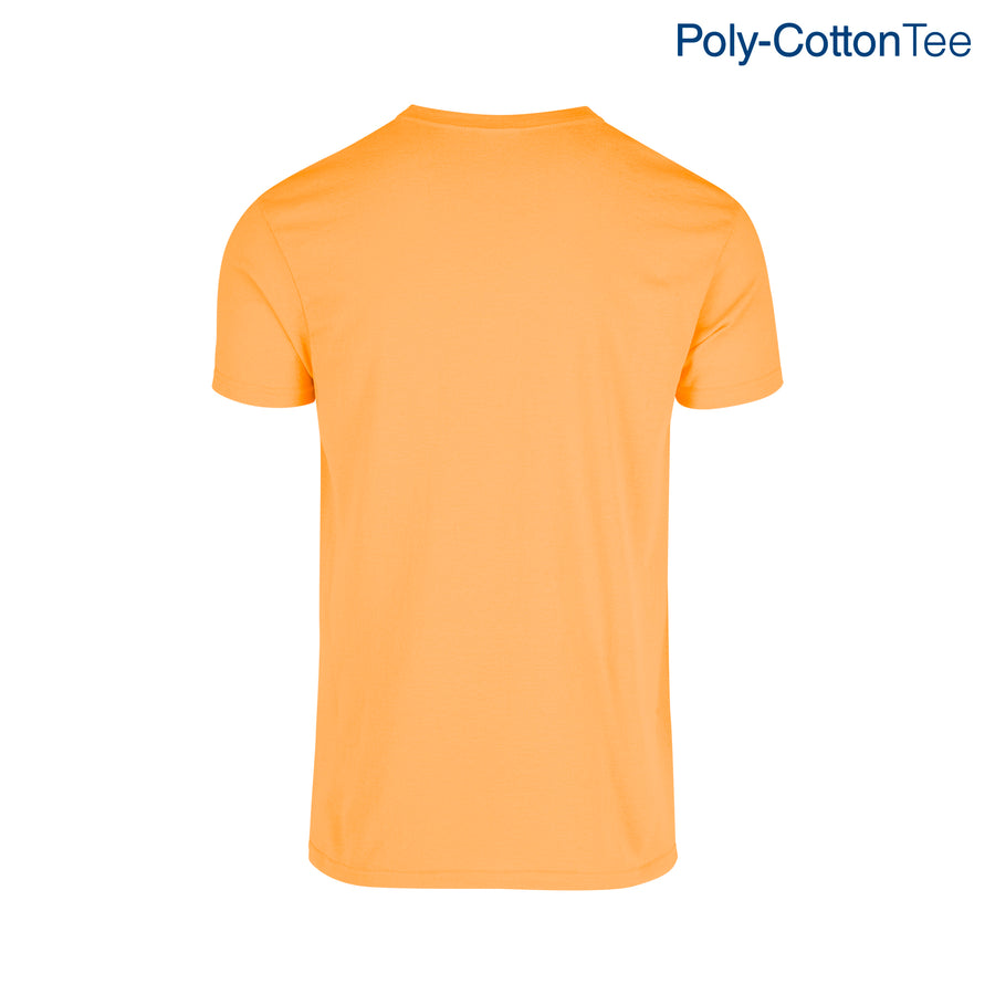 Adult Unisex Crew Neck Short Sleeve T-Shirt (Neon Orange)