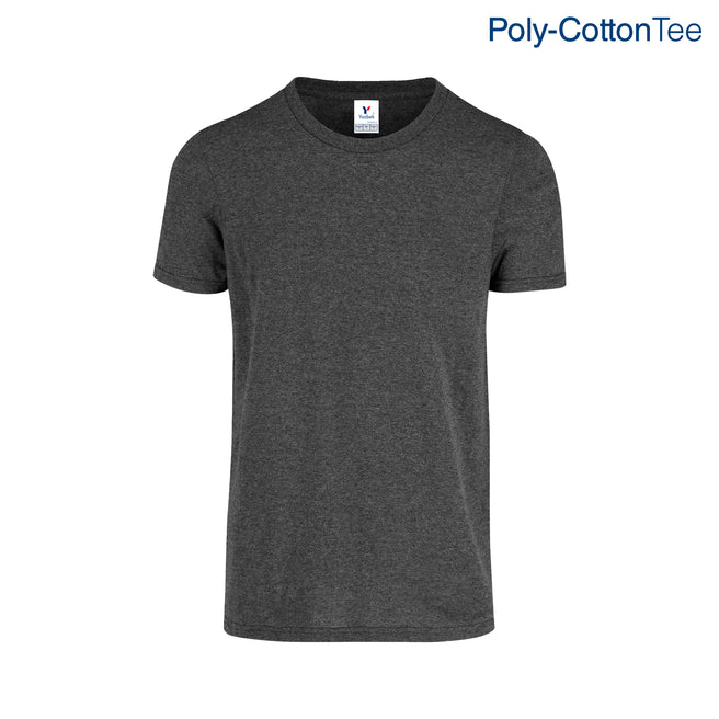 Adult Unisex Crew Neck Short Sleeve T-Shirt (Heather black)