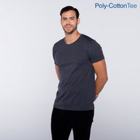 Adult Unisex Crew Neck Short Sleeve T-Shirt (Heather black)