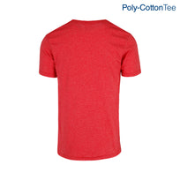 Adult Unisex Crew Neck Short Sleeve T-Shirt (Heather Red)