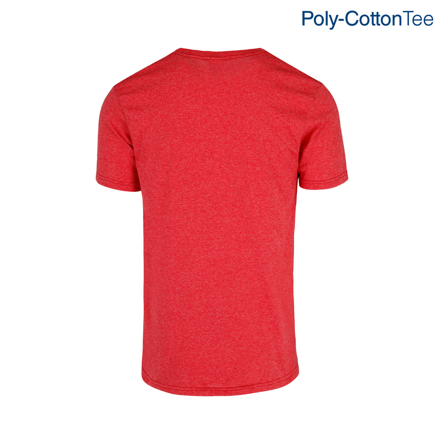 Adult Unisex Crew Neck Short Sleeve T-Shirt (Heather Red)