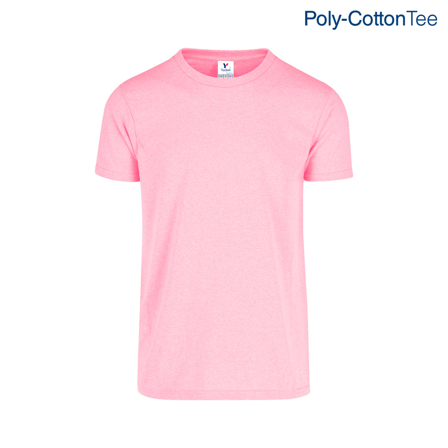 Adult Unisex Crew Neck Short Sleeve T-Shirt (Neon Pink)