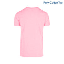 Adult Unisex Crew Neck Short Sleeve T-Shirt (Neon Pink)