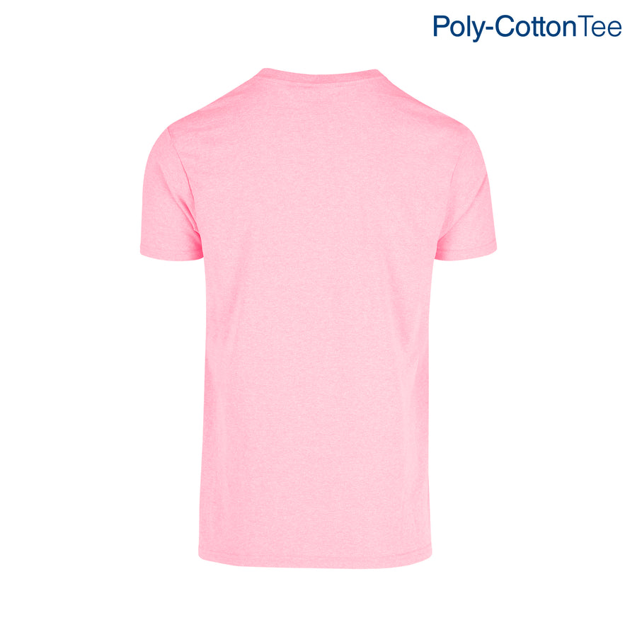 Adult Unisex Crew Neck Short Sleeve T-Shirt (Neon Pink)