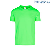 Adult Unisex Crew Neck Short Sleeve T-Shirt (Neon Green)