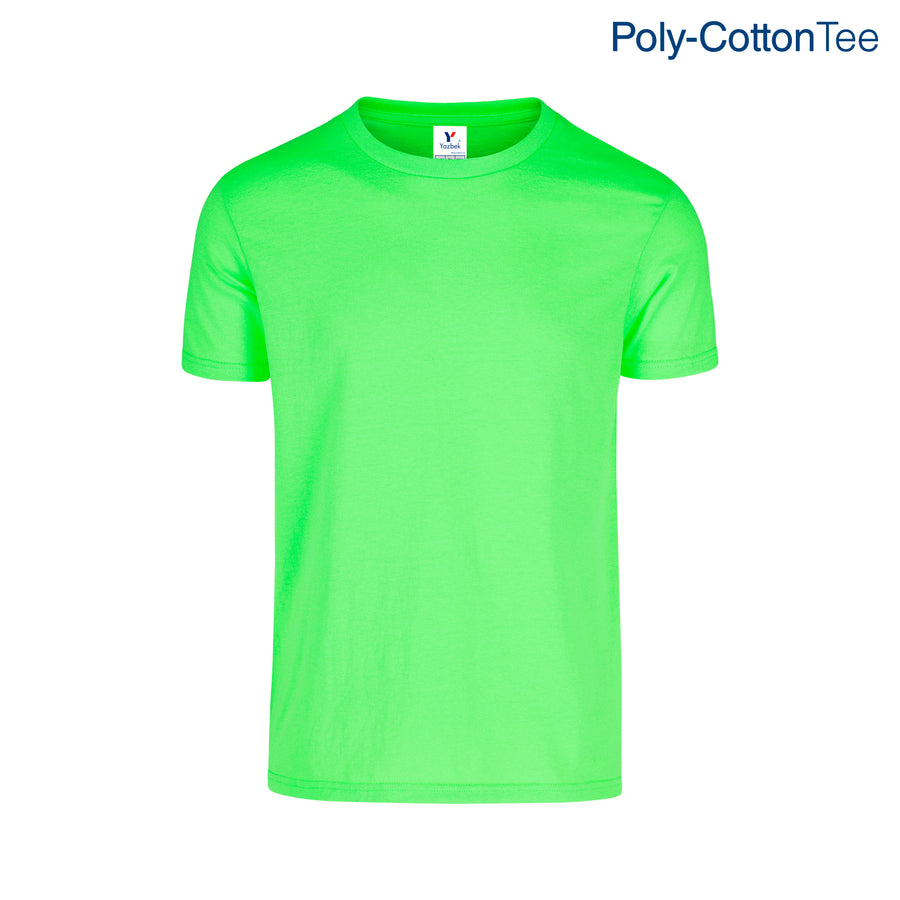 Adult Unisex Crew Neck Short Sleeve T-Shirt (Neon Green)