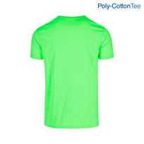 Adult Unisex Crew Neck Short Sleeve T-Shirt (Neon Green)