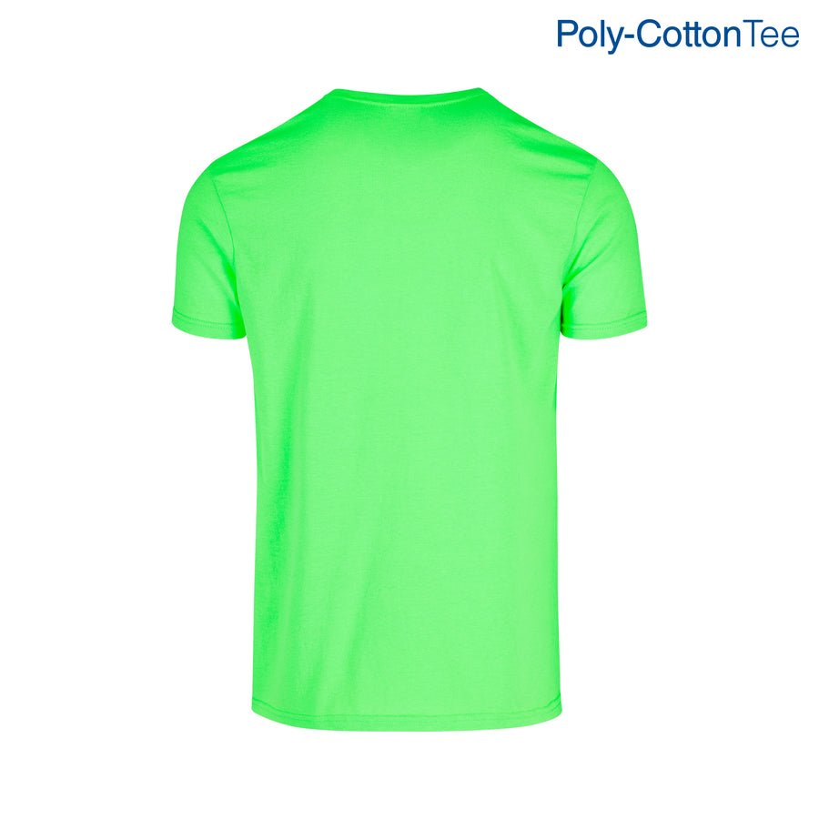 Adult Unisex Crew Neck Short Sleeve T-Shirt (Neon Green)