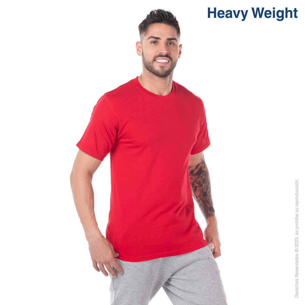 Yazbek Men's Heavy Weight Crew Neck Short Sleeve T Shirt (Light Pink) 3XL / Texas