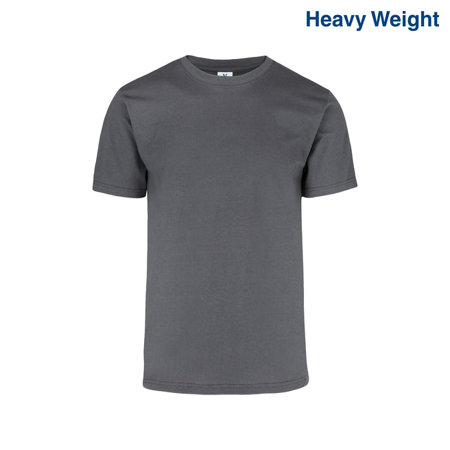 Adult Unisex Heavy Weight Crew Neck Short Sleeve T Shirt (Charcoal)