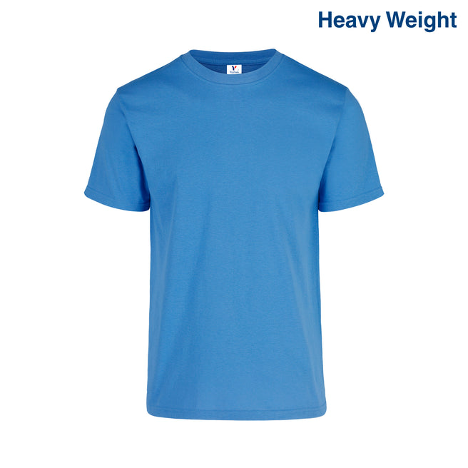 Adult Unisex Heavy Weight Crew Neck Short Sleeve T Shirt (Sky blue)