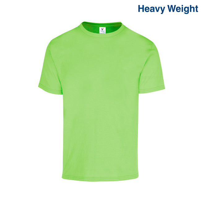 Adult Unisex Heavy Weight Crew Neck Short Sleeve T Shirt (Lime)