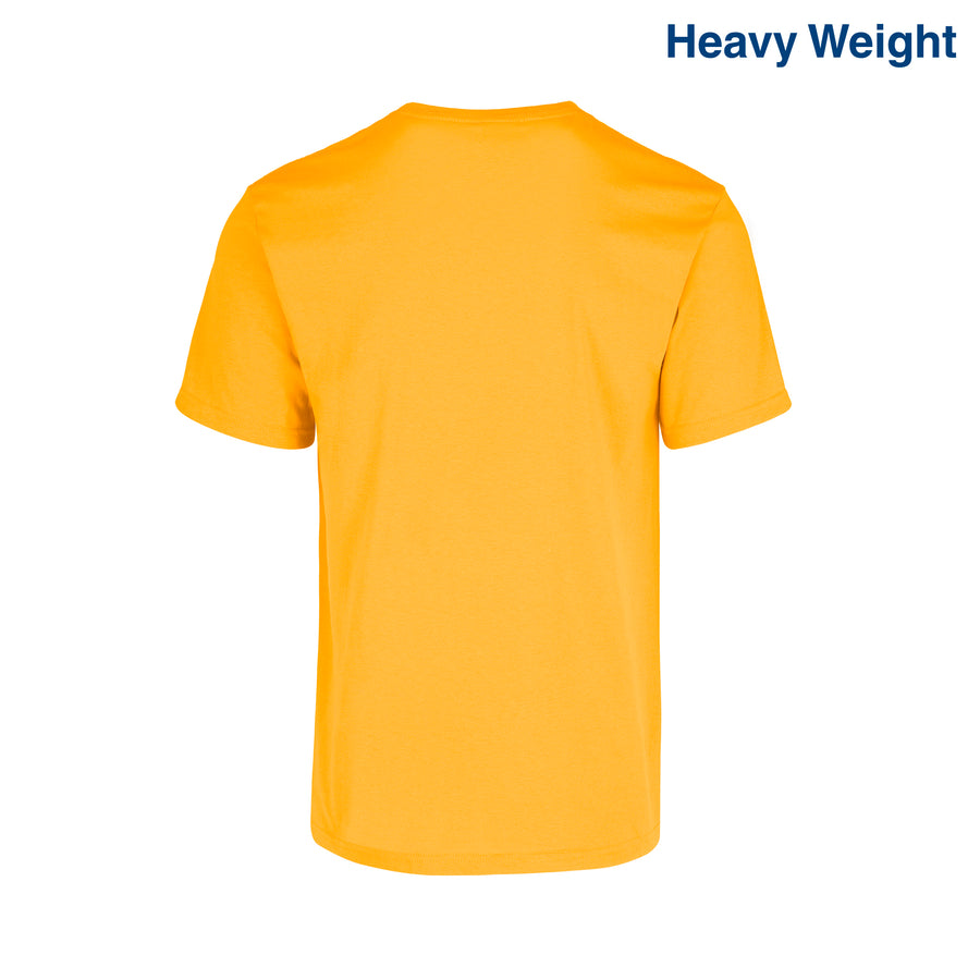 Adult Unisex Heavy Weight Crew Neck Short Sleeve T Shirt (Mango)