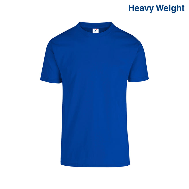 Adult Unisex Heavy Weight Crew Neck Short Sleeve T Shirt (Royal)