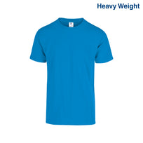 Adult Unisex Heavy Weight Crew Neck Short Sleeve T Shirt (Turquoise)