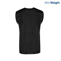 Adult Unisex Crew Neck Sleeveless T Shirt (Black)