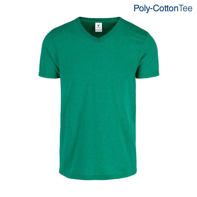 Adult Unisex V-Neck T-Shirt (Heather Jade)