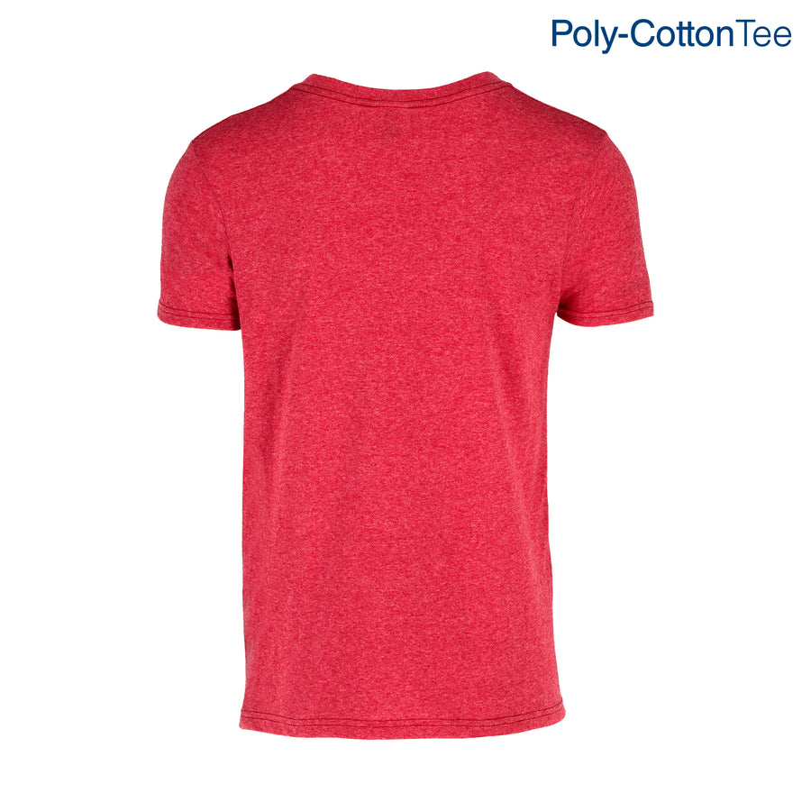 Adult Unisex V-Neck T-Shirt (Heather Red)