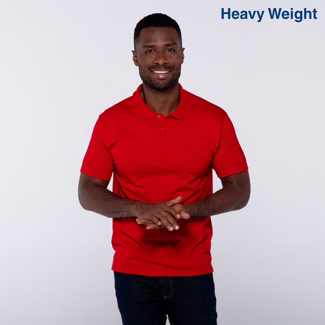 Adult Unisex Polo Shirt (Red)