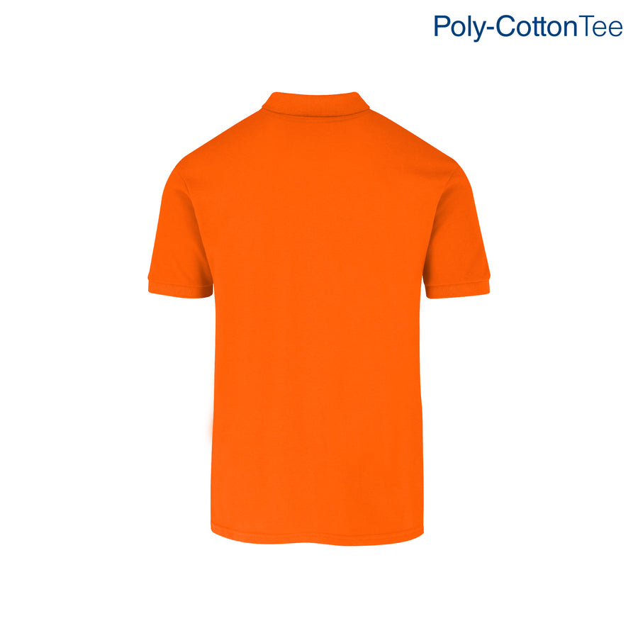 Adult Unisex 50/50 Polo Shirt (Orange)