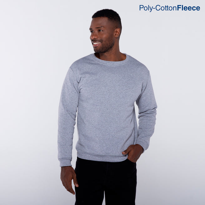 Adult Unisex Crew Neck Sweatshirt (Heather Grey)