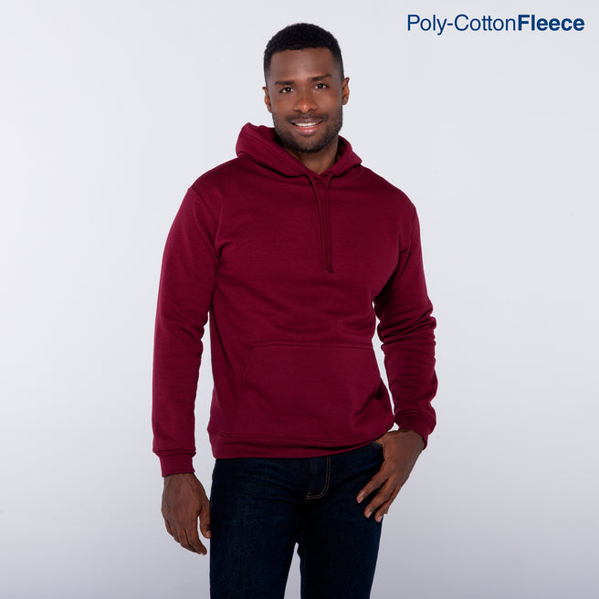 Adult Unisex Hooded Sweatshirt With Kangaroo Pocket (Maroon)