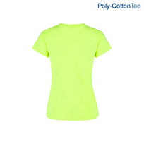Women’s Crew Neck Short Sleeve Silhouette T-Shirt (Neon Yellow)
