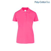 Women's 50/50 Polo Shirt (Fucshia)