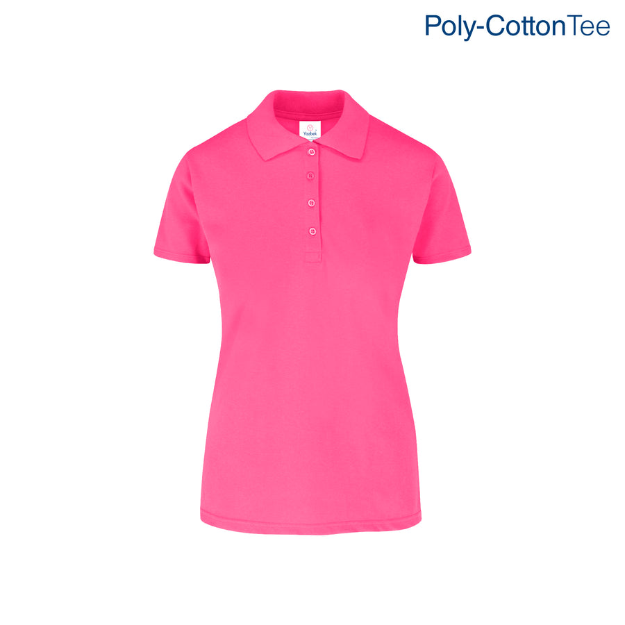 Women's 50/50 Polo Shirt (Fucshia)