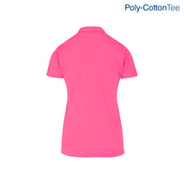 Women's 50/50 Polo Shirt (Fucshia)