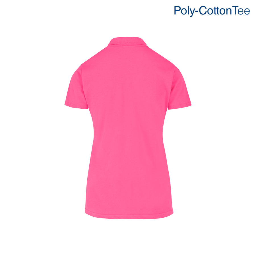 Women's 50/50 Polo Shirt (Fucshia)