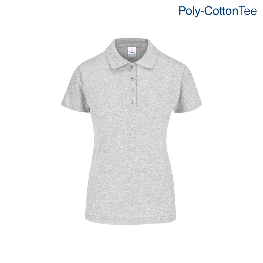 Women's 50/50 Polo Shirt (Heather Grey)