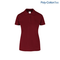 Women's 50/50 Polo Shirt (Maroon)