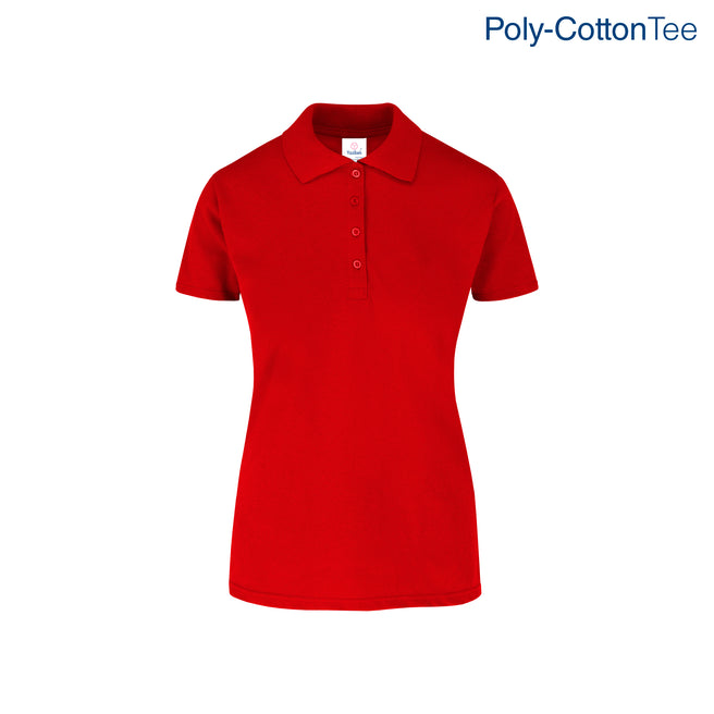 Women's 50/50 Polo Shirt (Red)