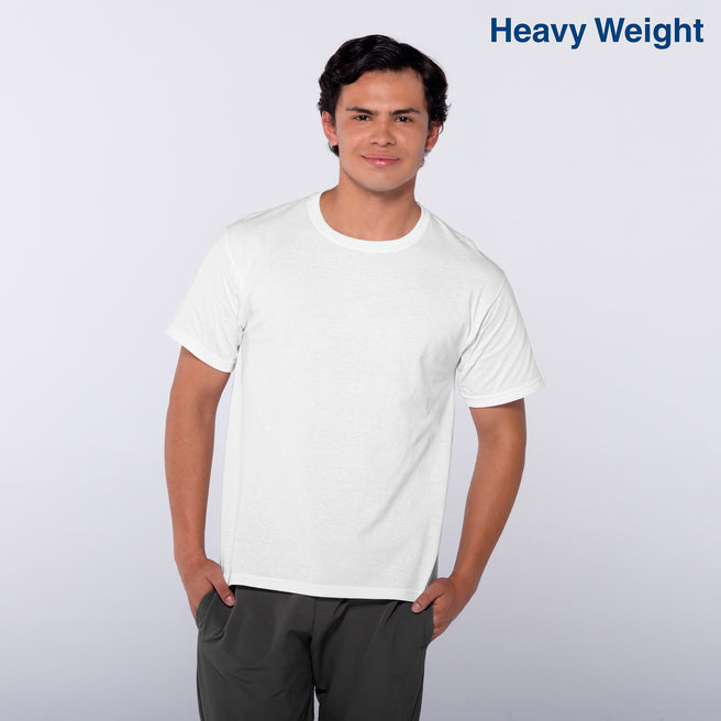 Youth’s Heavy Weight Crew Neck Short Sleeve T-Shirt (White)