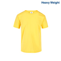 Youth’s Heavy Weight Crew Neck Short Sleeve T-Shirt (Bright Yellow)