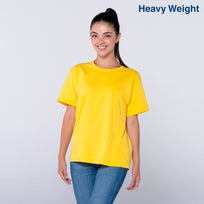 Youth’s Heavy Weight Crew Neck Short Sleeve T-Shirt (Bright Yellow)
