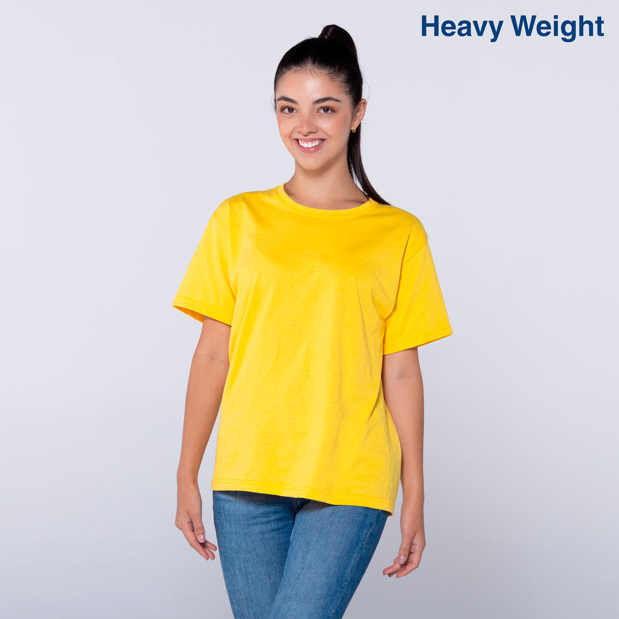 Youth’s Heavy Weight Crew Neck Short Sleeve T-Shirt (Bright Yellow)