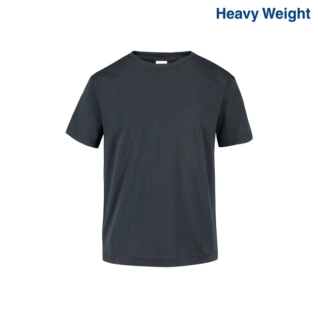 Youth’s Heavy Weight Crew Neck Short Sleeve T-Shirt (Charcoal)